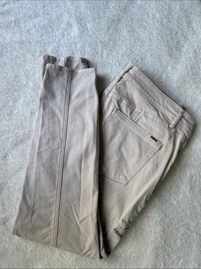 SKINN Light Beige Skinny Zip-Pocket Pants